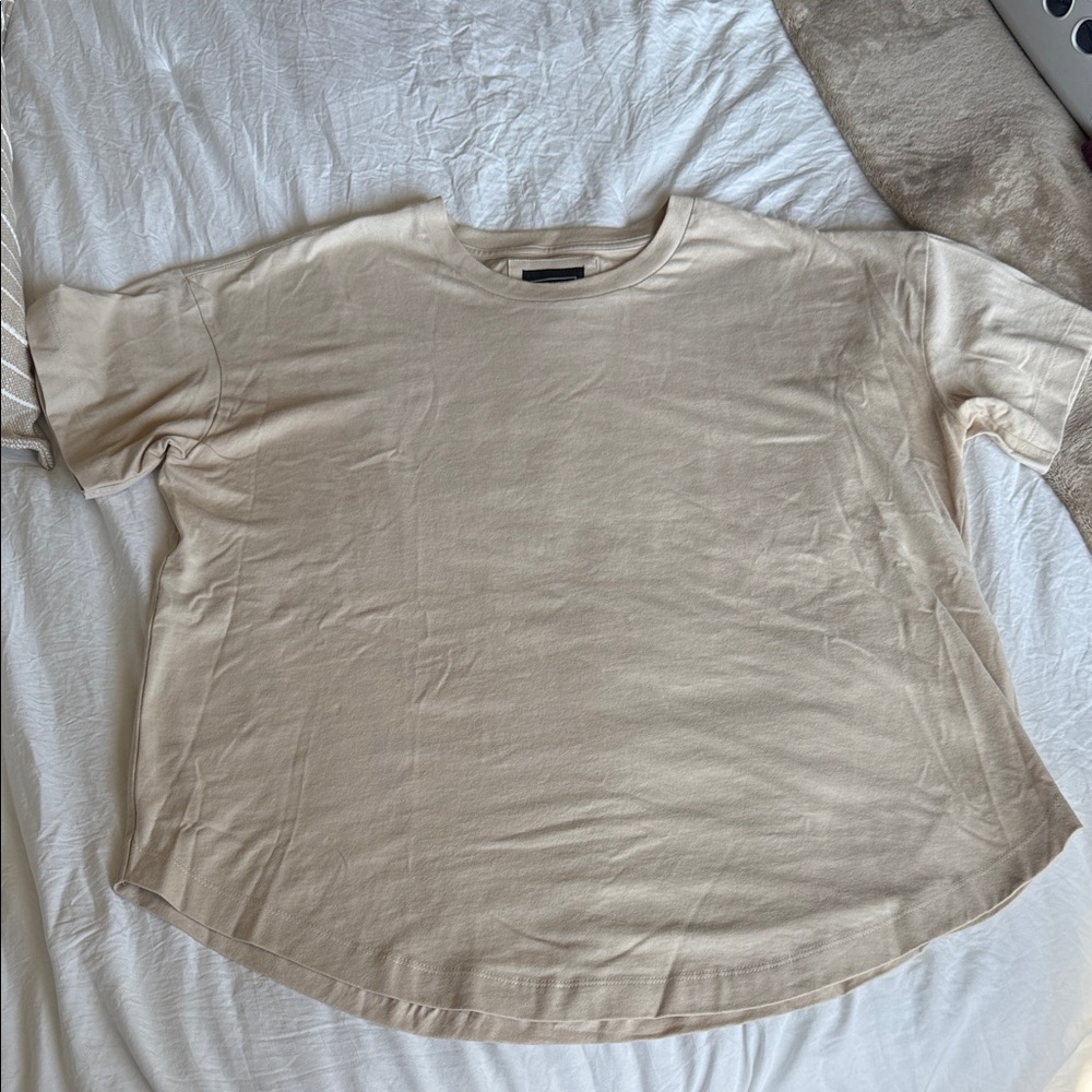 Casual Cream Women's Tunic Top